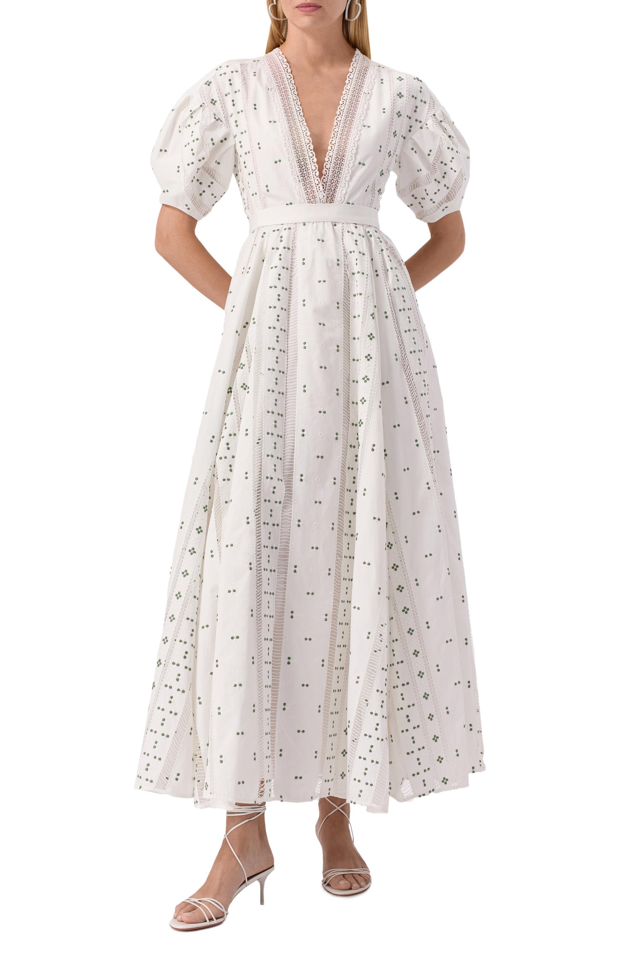 Кожаные босоножки lori 60 AMINA MUADDI, арт. L0RI LACE UP 60/NAPPA, фото 2