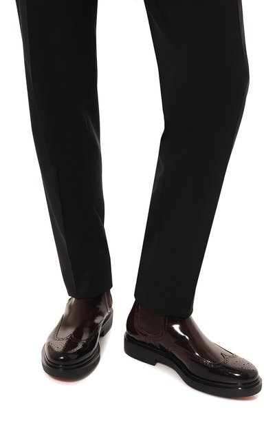 Кожаные челси SANTONI, арт. MGWG17855NERIPFGB44, фото 3