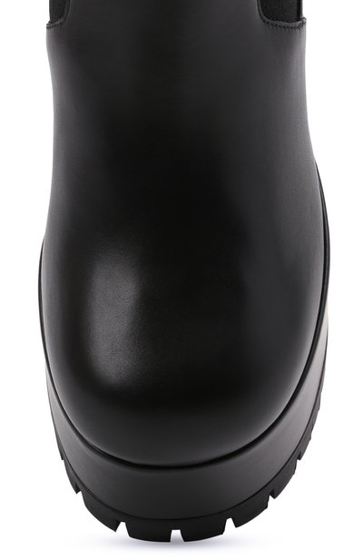 Кожаные ботильоны la medusa juno VERSACE черного цвета по цене 144500 руб., арт. 1000818/DVT2P, фото 5 Кожаные ботильоны la medusa juno VERSACE, арт. 1000818/DVT2P, фото 5