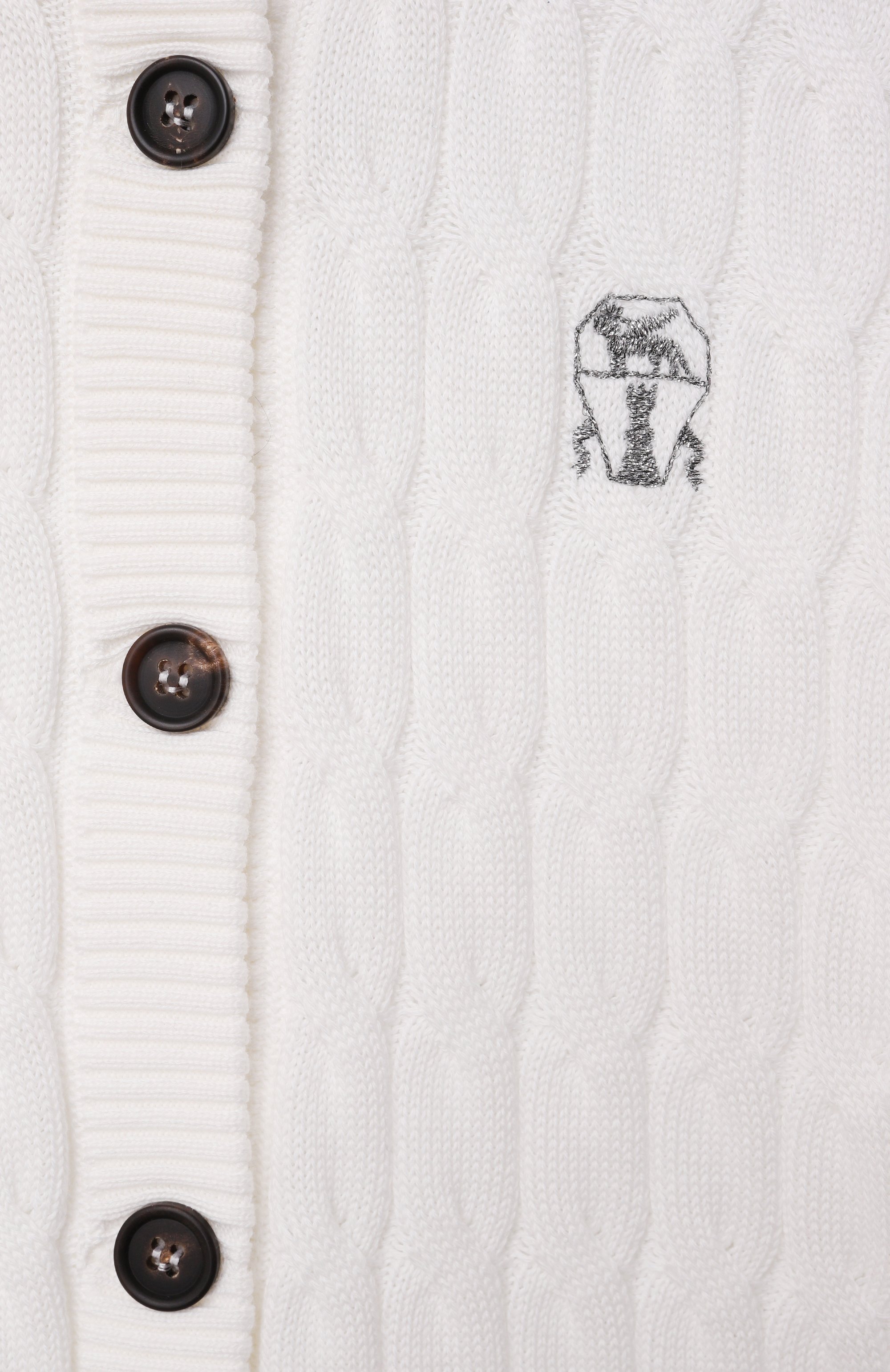 Хлопковый кардиган BRUNELLO CUCINELLI, арт. B19M19906C, фото 3