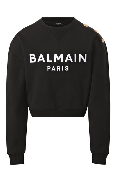 Женский хлопковый свитшот BALMAIN, арт. EF1JQ002/BB02