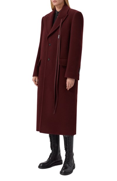 Шерстяное пальто ANN DEMEULEMEESTER, арт. B0014262/FA510, фото 3