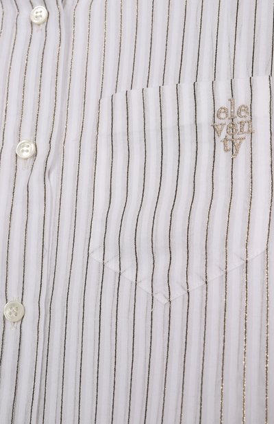 Рубашка из хлопка и шелка ELEVENTY белого цвета по цене 24200 руб., арт. EX5A00/M0029/6-8, фото 3 Рубашка из хлопка и шелка ELEVENTY, арт. EX5A00/M0029/6-8, фото 3