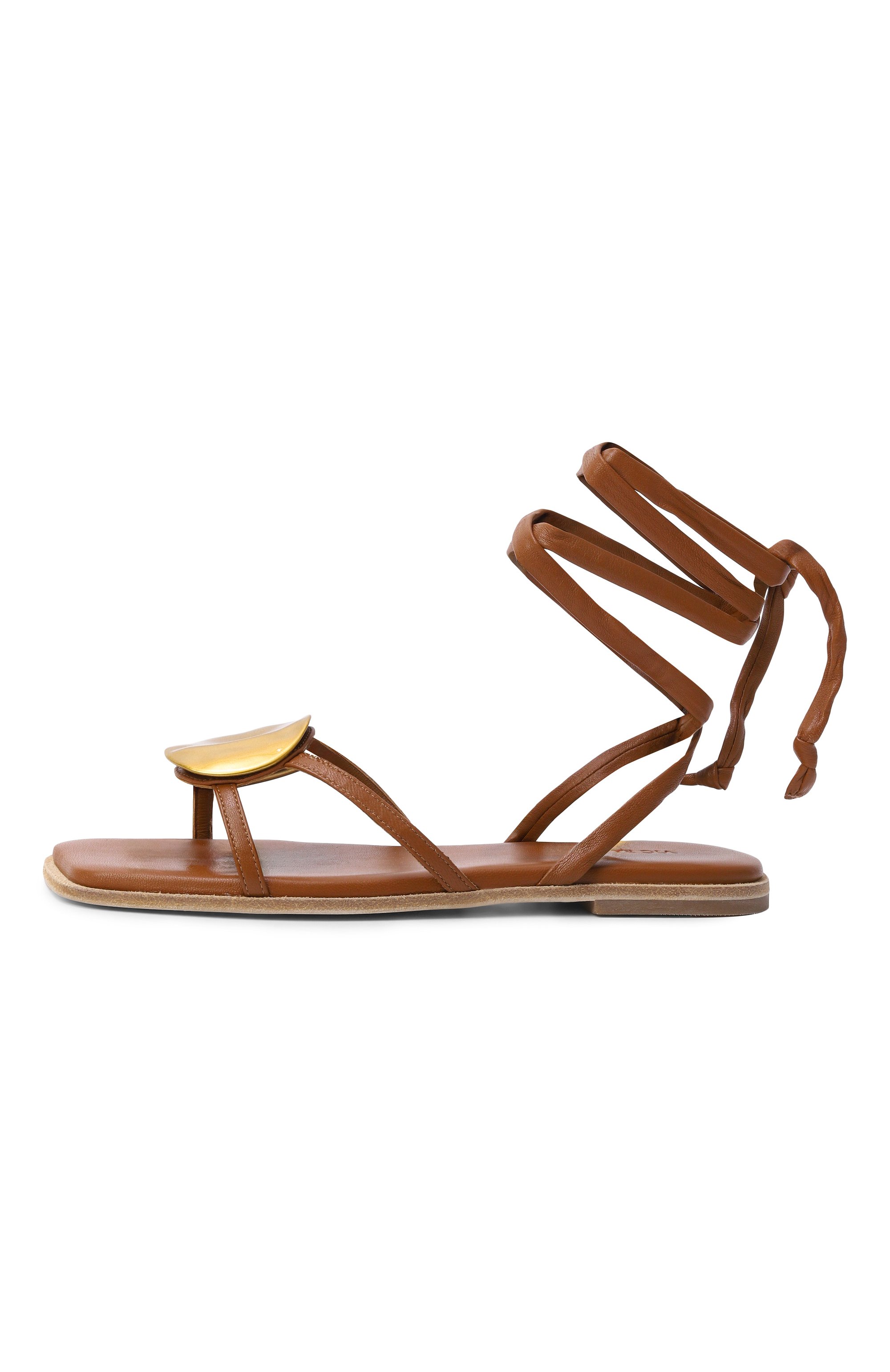 Кожаные сандалии VIC MATIE коричневого цвета по цене 41300 руб., арт. 1K5206D_G42H060321, фото 4 Кожаные сандалии VIC MATIE, арт. 1K5206D_G42H060321, фото 4