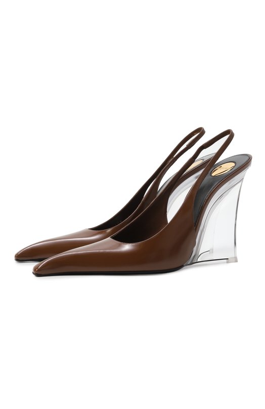 Кожаные туфли Miller 110 Saint Laurent 825104/AADAA Коричневый 825104/AADAA
