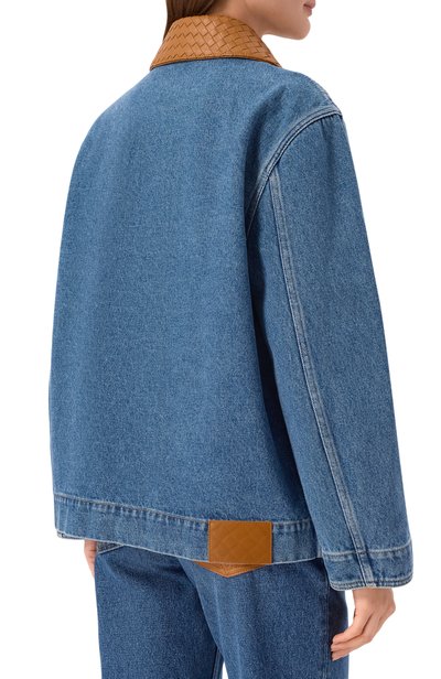 Джинсовая куртка BOTTEGA VENETA голубого цвета по цене 369500 руб., арт. A00705/V69P0, фото 4 Джинсовая куртка BOTTEGA VENETA, арт. A00705/V69P0, фото 4