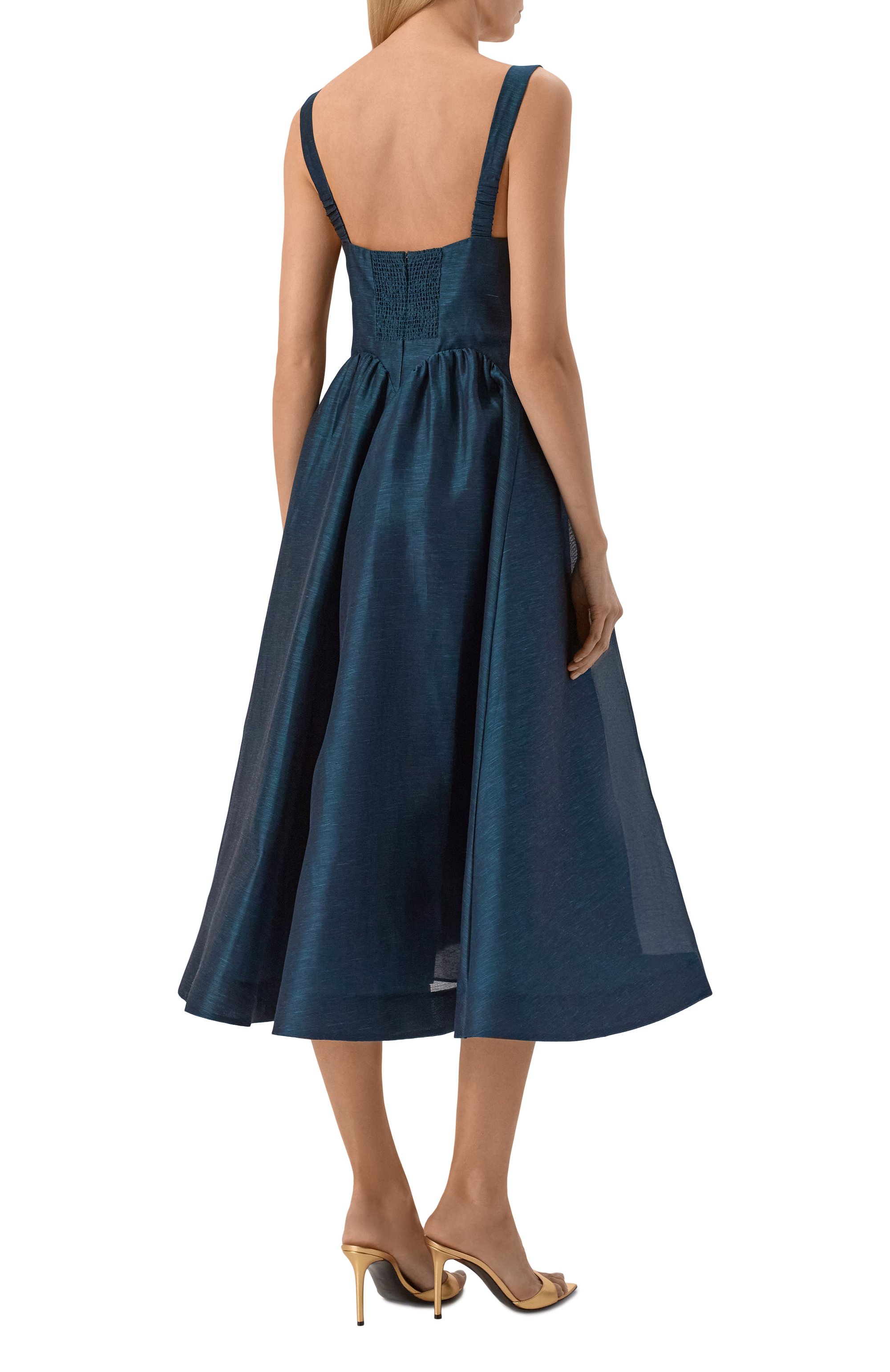 Платье изо льна и шелка ZIMMERMANN, а рт. 6847DC261_001, фото 3