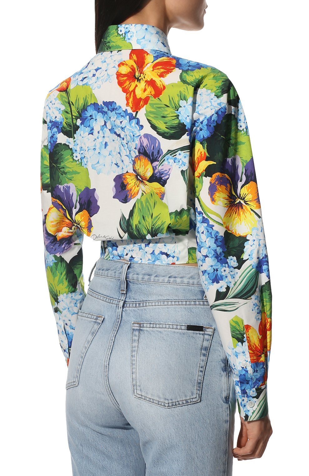 Хлопковая блузка DOLCE & GABBANA, арт. F5P61T/HS5MA, фото 4