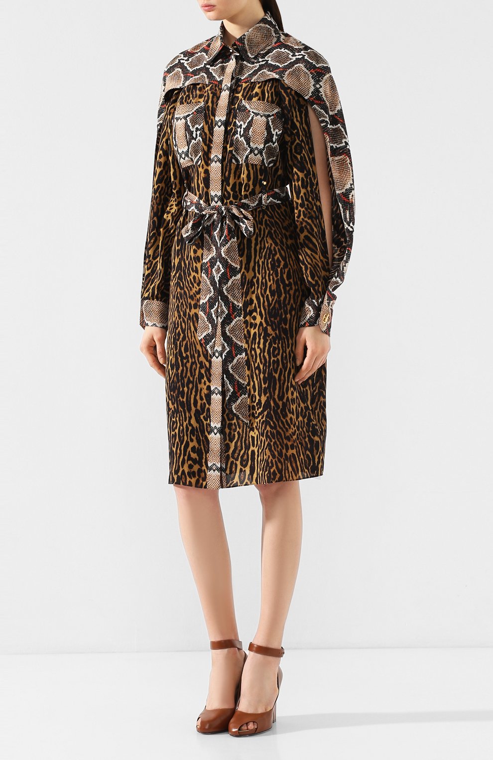 Шелковое платье BURBERRY, арт. 8023882, фото 3