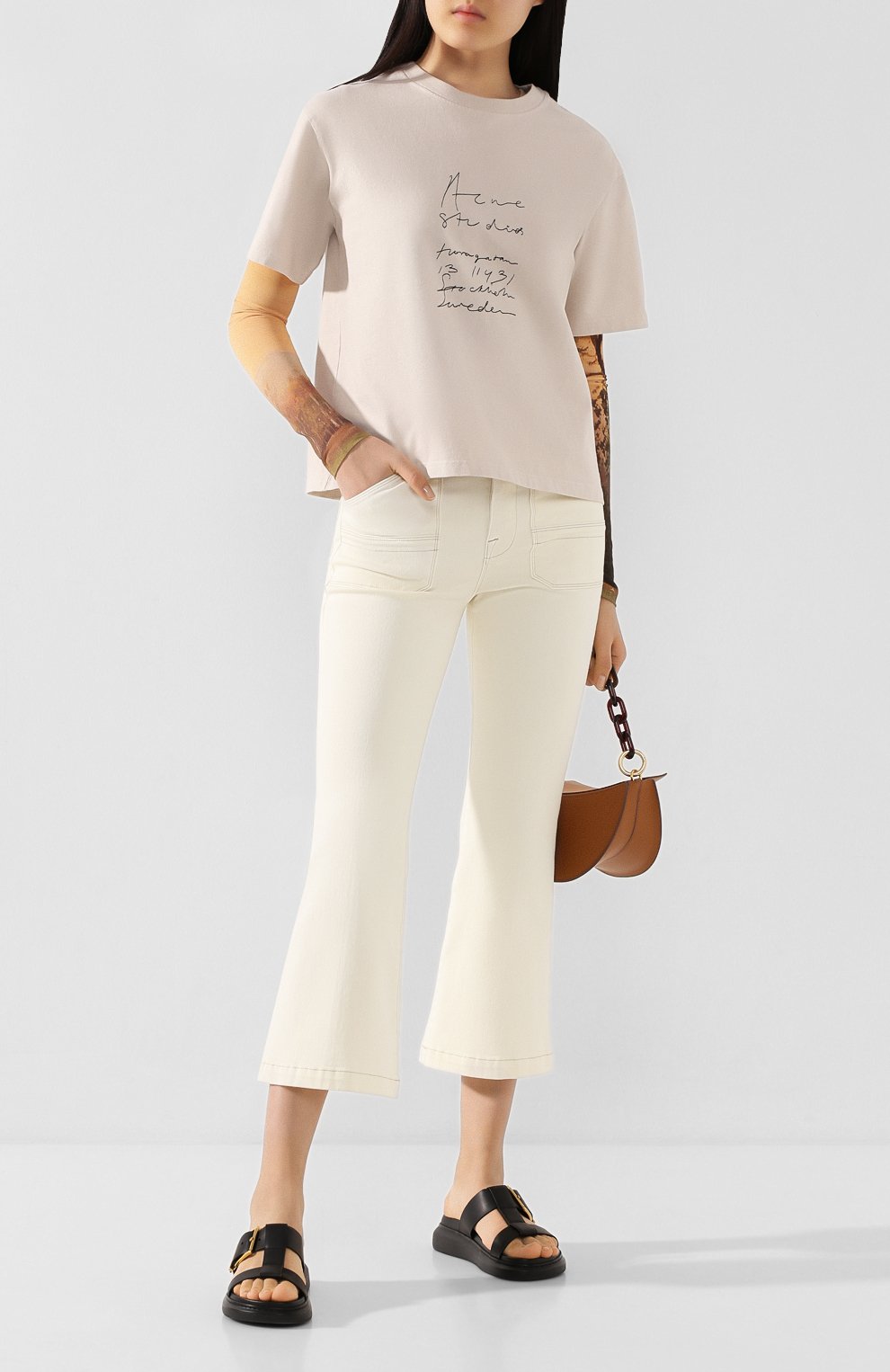 Хлопковая футболка ACNE STUDIOS, арт. AL0134/W, фото 2