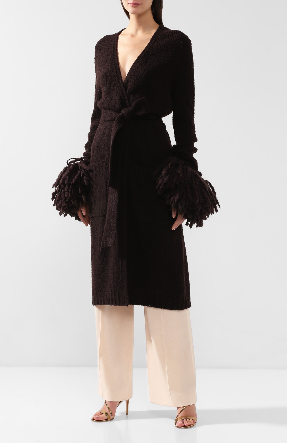 Шерстяной кардиган с поясом BOTTEGA VENETA, арт. 525231/VET01, фото 3