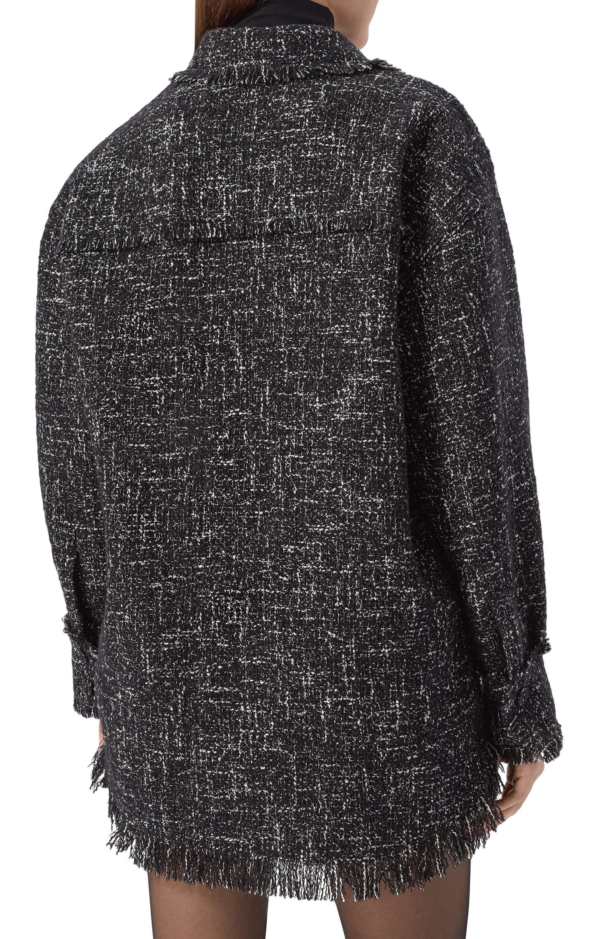 Рубашка MSGM темно-серого цвета по цене 62150 руб., арт. 3941MDE22/257621, фото 4 Рубашка MSGM, арт. 3941MDE22/257621, фото 4