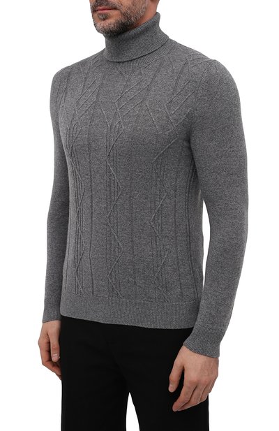 Кашемировая водолазка IL BORGO CASHMERE серого цвета по цене 92400 руб., арт. 57-210-01G0, фото 3 Кашемировая водолазка IL BORGO CASHMERE, арт. 57-210-01G0, фото 3