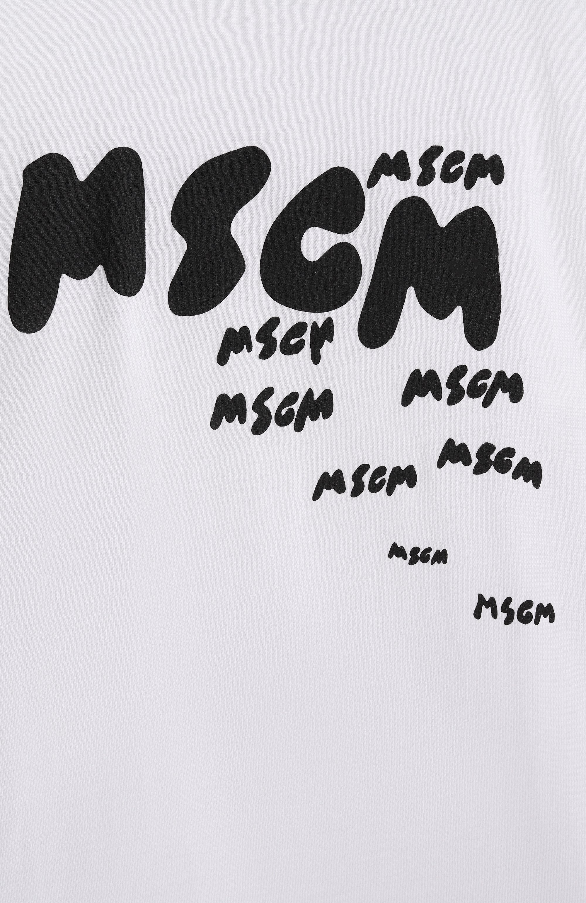 Хлопковая футболка MSGM KIDS, арт. S5MSJBTH008, фото 3