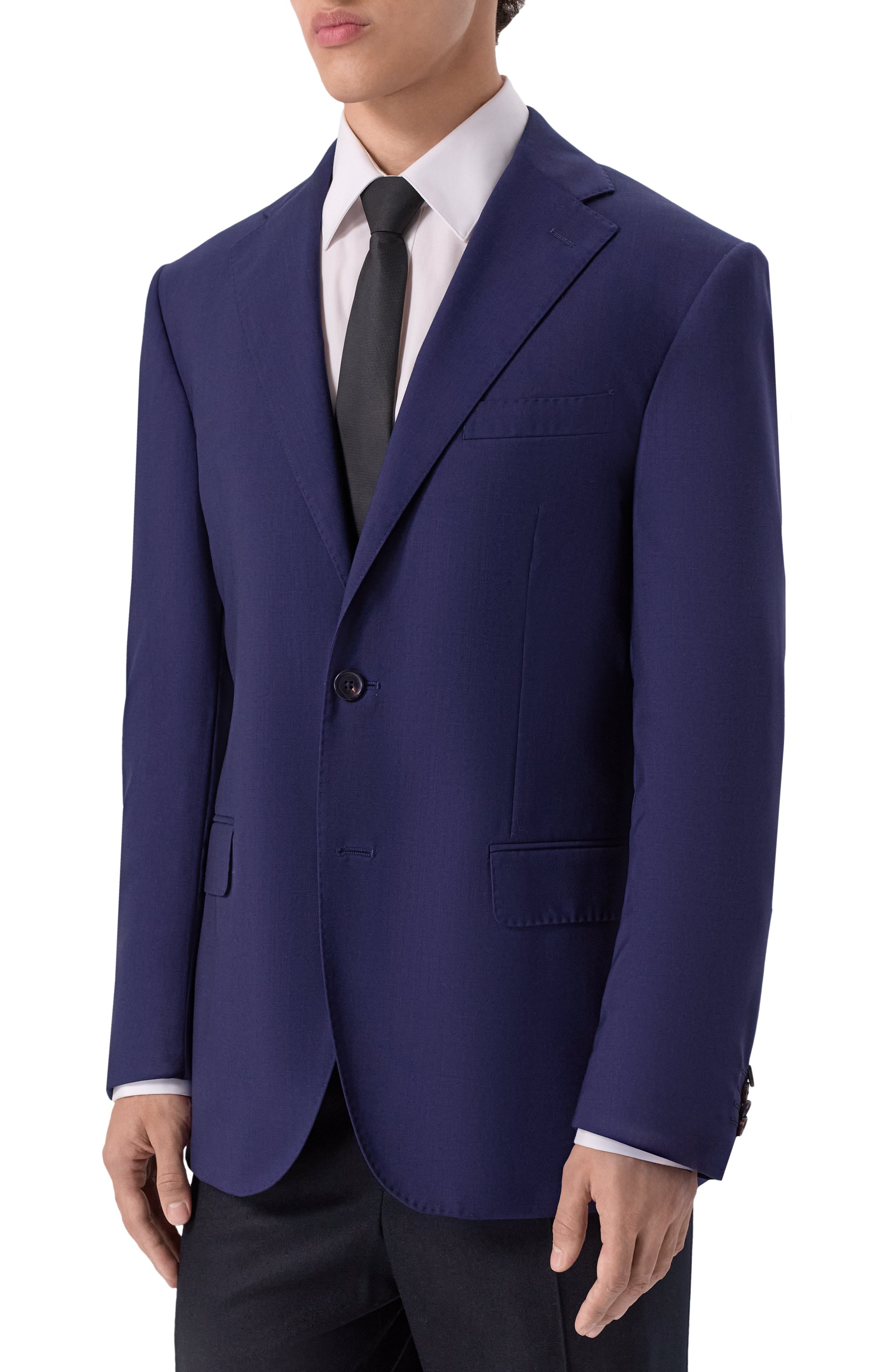 Шерстяной пиджак CORNELIANI темно-синего цвета по цене 114000 руб., арт. 256008-2518563, фото 4 Шерстяной пиджак CORNELIANI, арт. 256008-2518563, фото 4