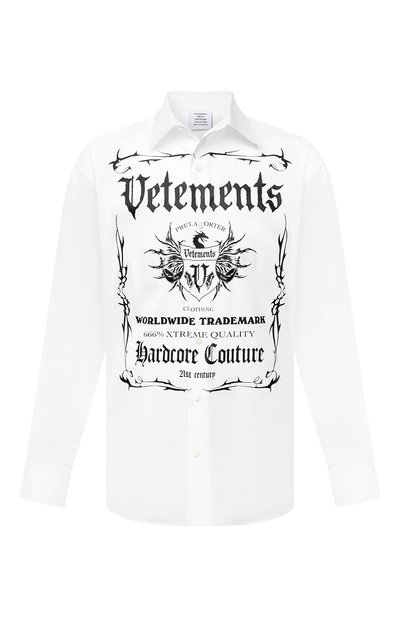 Хлопковая рубашка VETEMENTS, арт. UA52SH500W 1005/M, фото 1