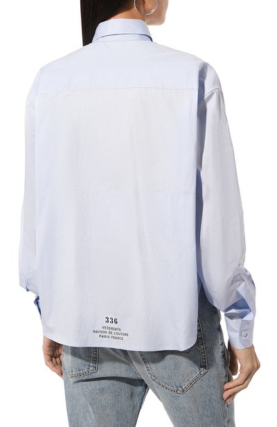 Хлопковая рубашка VETEMENTS, арт. UE54SH280N, фото 4