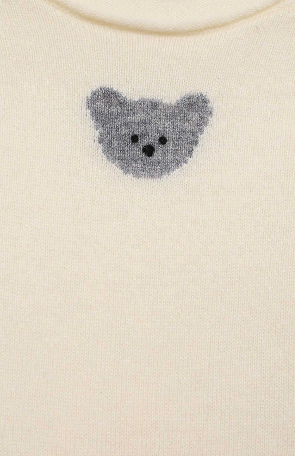 Кашемировый пуловер IL GUFO белого цвета по цене 21300 руб., арт. A22MA340EM300/24M-36M, фото 3 Кашемировый пуловер IL GUFO, арт. A22MA340EM300/24M-36M, фото 3