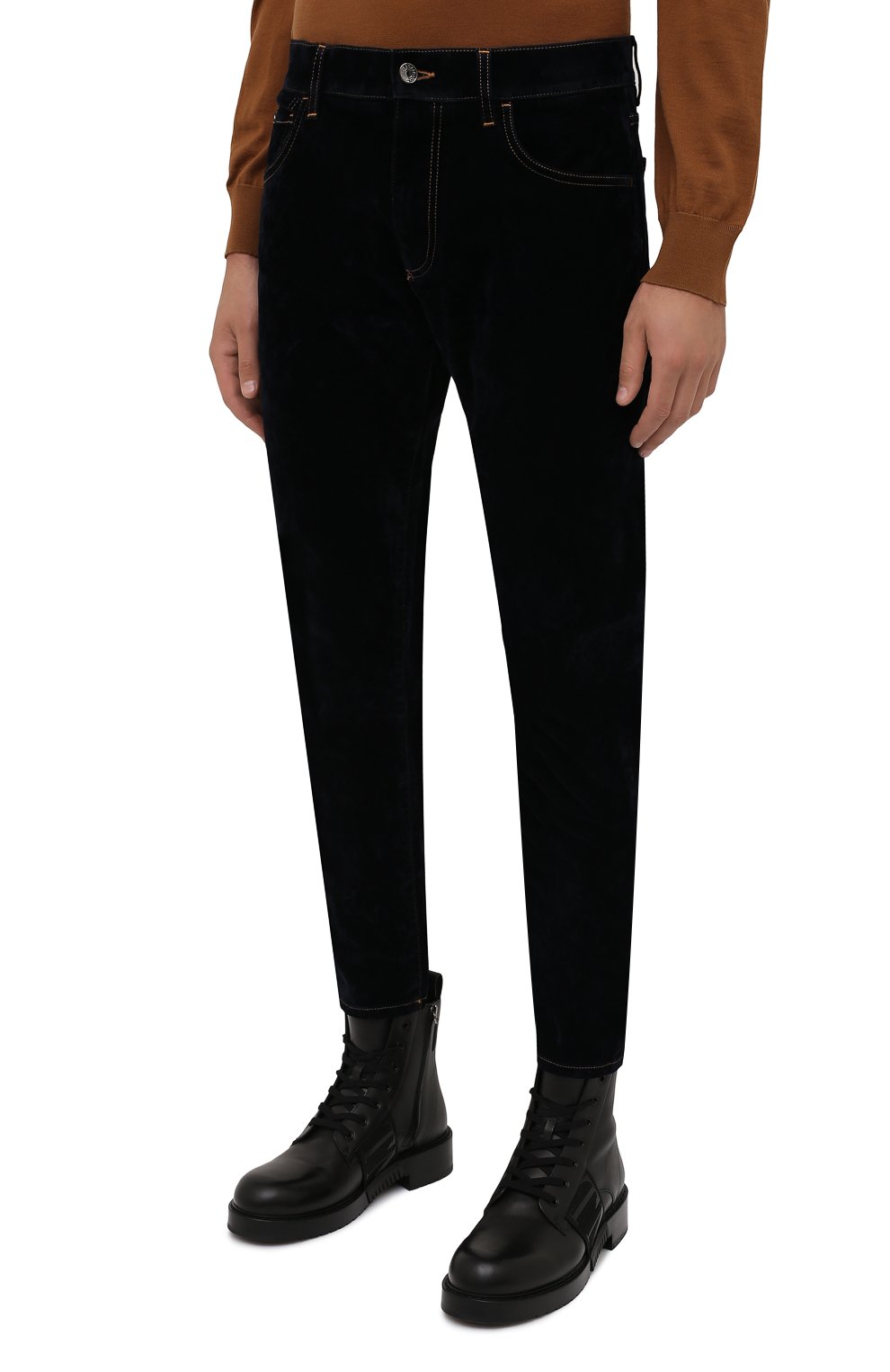 Джинсы DOLCE & GABBANA темно-синего цвета по цене 67650 руб., арт. GYC4CD/G8EI3, фото 3 Джинсы DOLCE & GABBANA, арт. GYC4CD/G8EI3, фото 3