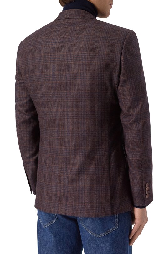 Пиджак из шерсти и кашемира Stefano Ricci S1RF432000/B168HA/50-58 Коричневый  S1RF432000/B168HA/50-58 Фото 5