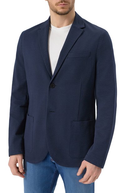 Хлопковый пиджак HARRIS WHARF LONDON, арт. C8P22PYG, фото 4