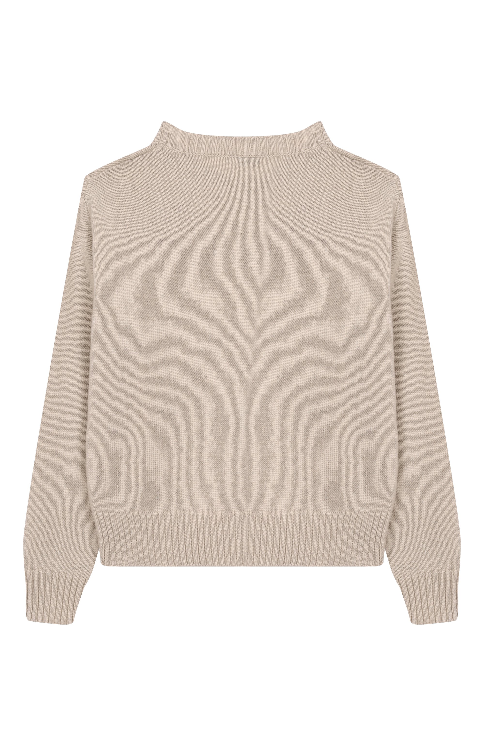 Шерстяной свитер IL GUFO светло-бежевого цвета по цене 23750 руб., арт. A25GMA0030EM220/10-14, фото 2 Шерстяной свитер IL GUFO, арт. A25GMA0030EM220/10-14, фото 2