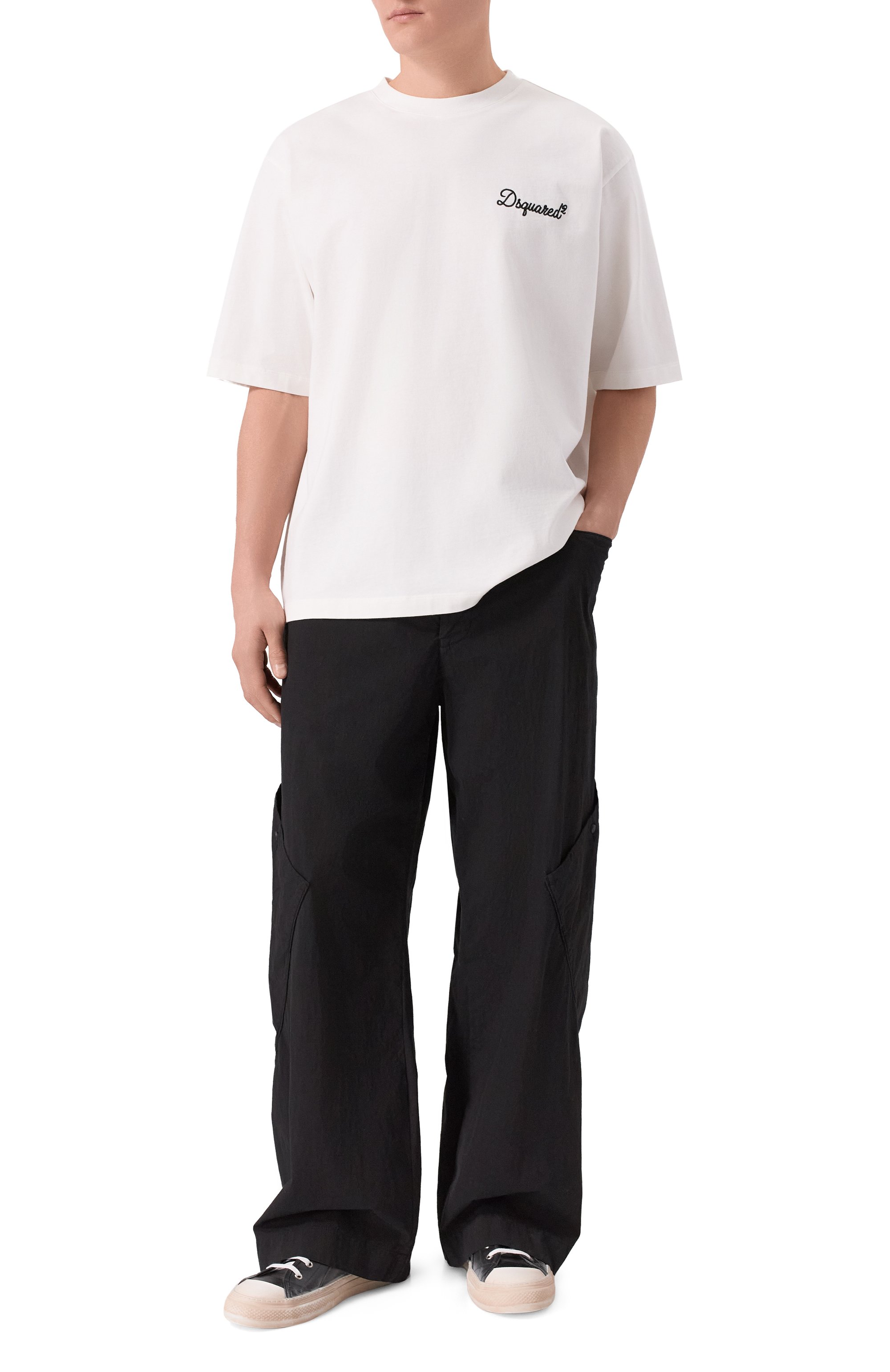 Хлопковая футболка DSQUARED2, арт. S74GD1525/D20106, фото 2