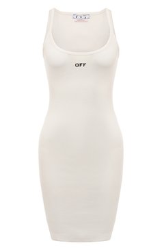 Хлопковое платье OFF-WHITE, арт. OWDB304C99JER0010110, фото 1