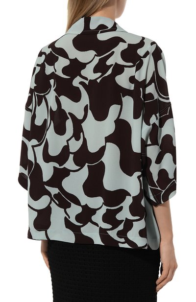 Блузка DRIES VAN NOTEN светло-зеленого цвета по цене 68900 руб., арт. 010731-8010, фото 4 Блузка DRIES VAN NOTEN, арт. 010731-8010, фото 4