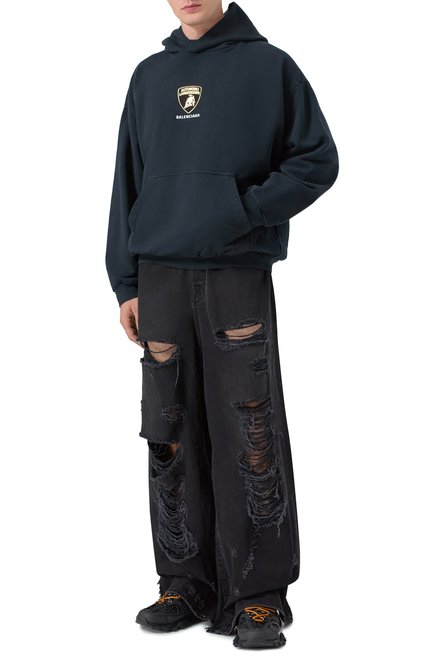 Мужской хлопковое худи BALENCIAGA, арт. 767877/TSVR1