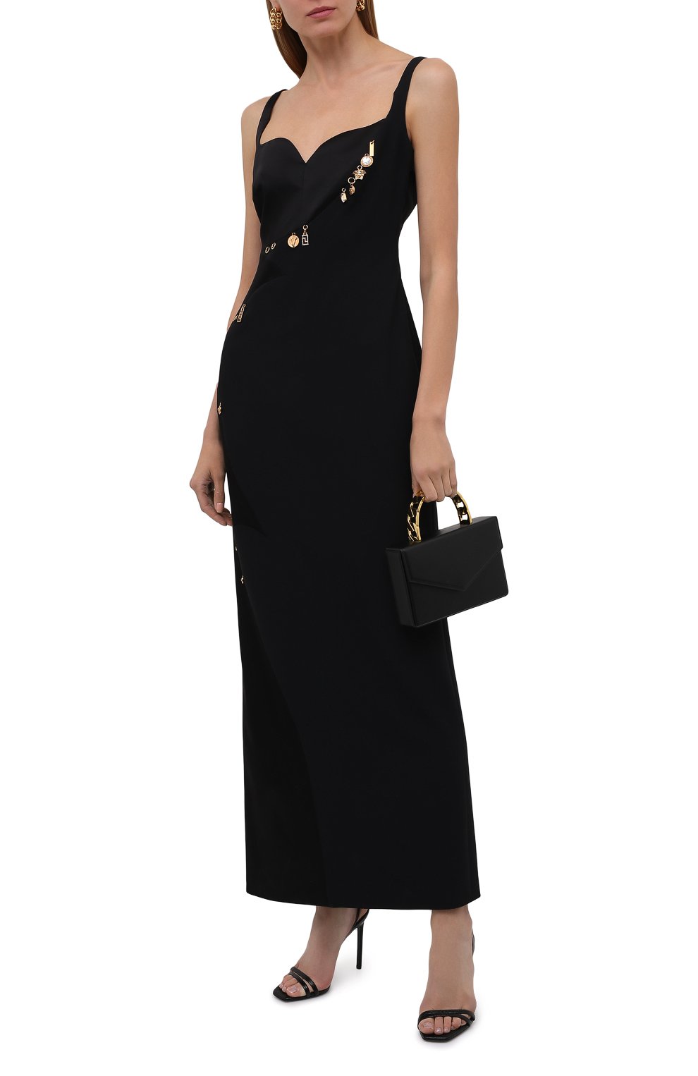 Платье VERSACE черного цвета по цене 339000 руб., арт. 1001121/1A00940, фото 2 Платье VERSACE, арт. 1001121/1A00940, фото 2