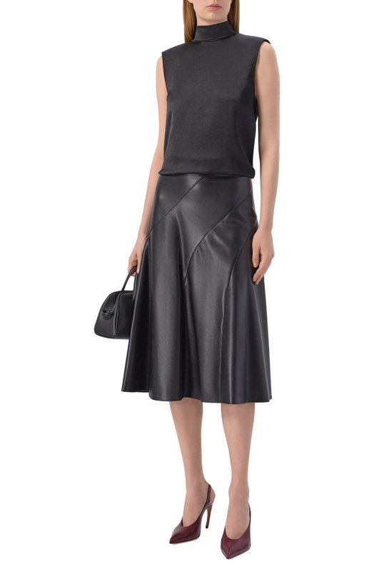 Юбка из экокожи BOSS 50556926 Чёрный  50556926 Фото 2