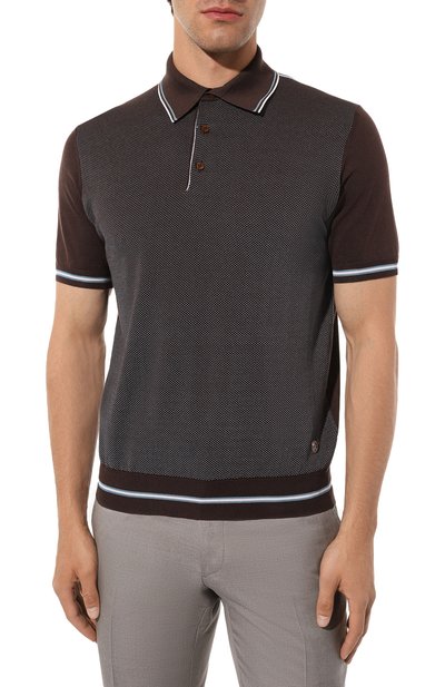 Поло из шелка и хлопка STEFANO RICCI, арт. K818044P13/F23172, фото 3