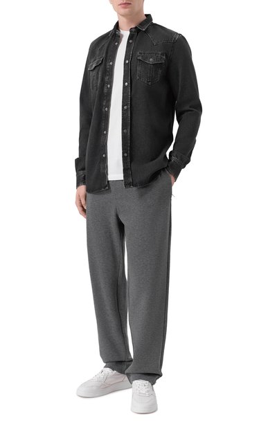 Брюки из хлопка и шерсти BOSS, арт. 50549194, фото 2