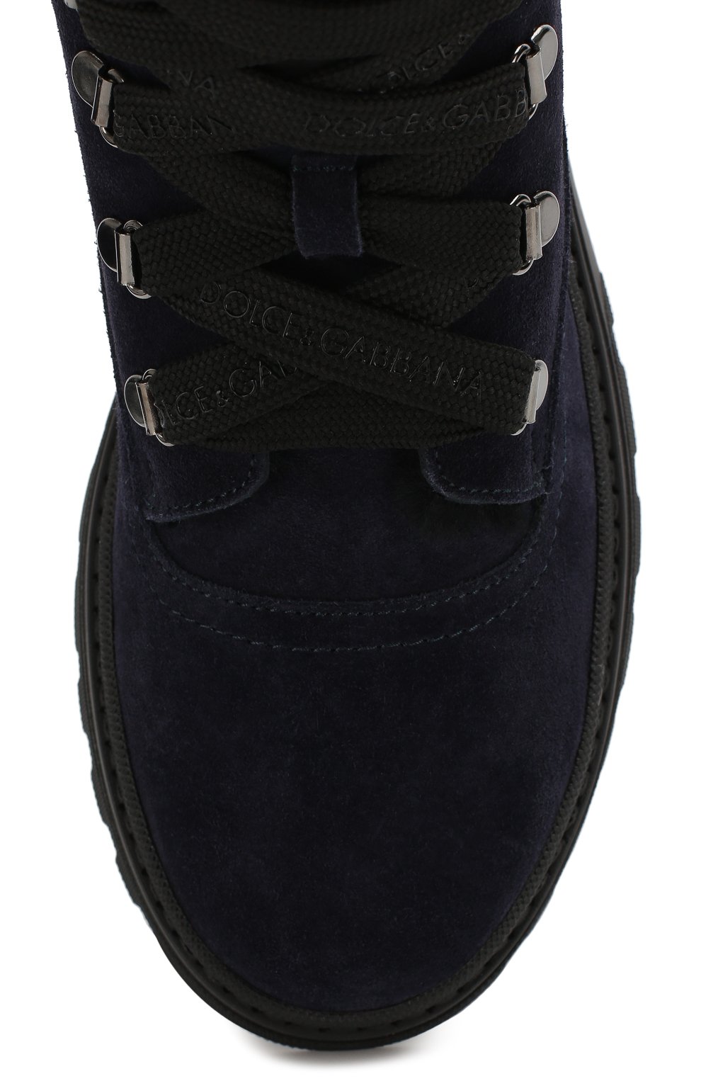 Замшевые ботинки с меховой отделкой DOLCE & GABBANA, арт. DA0744/AA259/37-39, фото 4