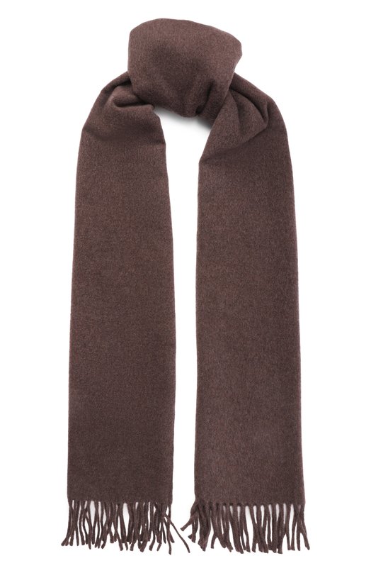 Кашемировый шарф Brunello Cucinelli MSCDVSW01 Коричневый MSCDVSW01