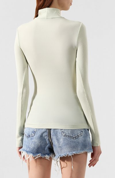 Водолазка из смеси вискозы и шерсти ALEXANDERWANG.T зеленого цвета по цене 31950 руб., арт. 4C491049B6, фото 4 Водолазка из смеси вискозы и шерсти ALEXANDERWANG.T, арт. 4C491049B6, фото 4