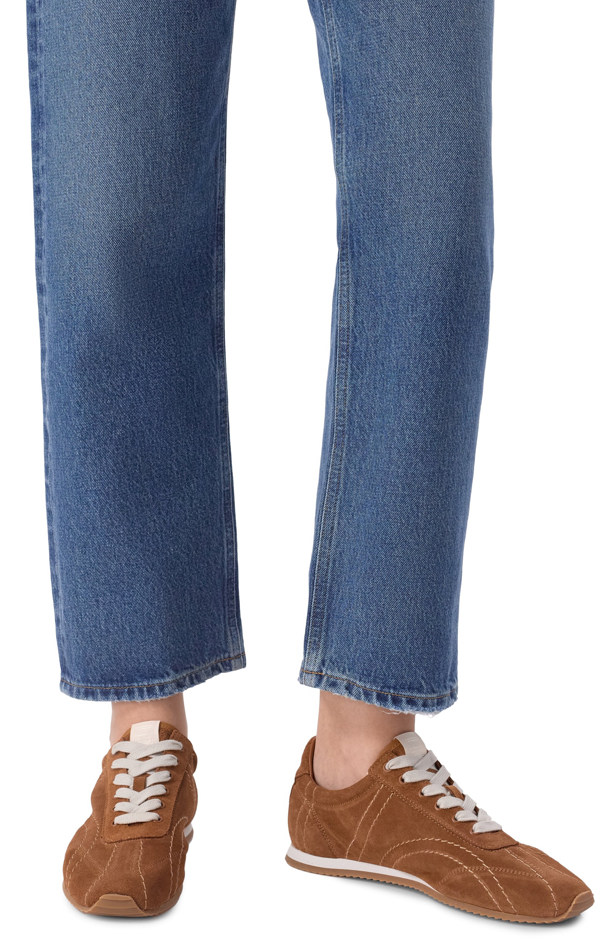 Замшевые кроссовки TOTEME, арт. 262-WAS0324-LE0027-362, фото 2