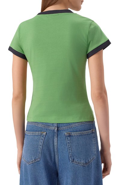 Хлопковая футболка GANNI, арт. T4227, фото 4