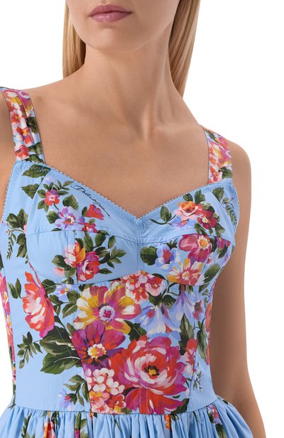Хлопковое платье DOLCE & GABBANA, арт. F6TTHT/HS5UU, фото 4