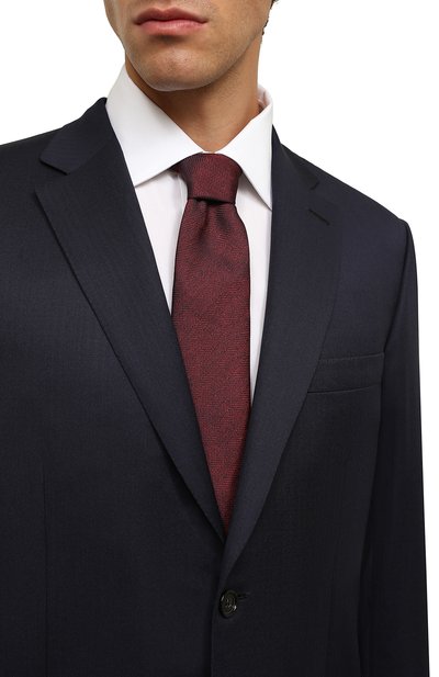 Шелковый галстук CORNELIANI бордового цвета по цене 17000 руб., арт. 90U302-2820304/00, фото 2 Шелковый галстук CORNELIANI, арт. 90U302-2820304/00, фото 2