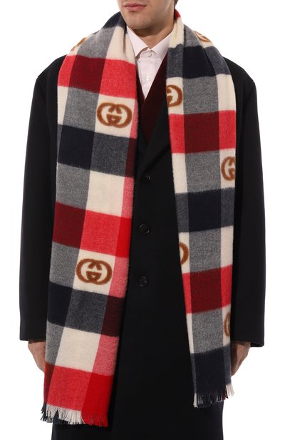 Шерстяной шарф GUCCI, арт. 674242 4G200, фото 2