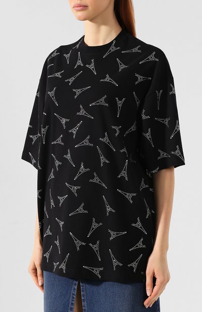 Хлопковая футболка BALENCIAGA, арт. 571205/TEV35, фото 3