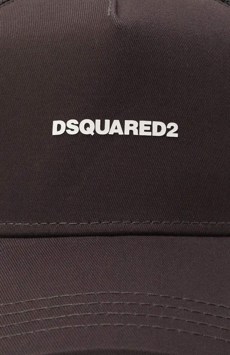Мужская бейсболка DSQUARED2 коричневого цвета, арт. BCM0603/05C02694 | Фото 4 (Нос: Не проставлено; Материал: Синтетический материал, Хлопок, Текстиль)
