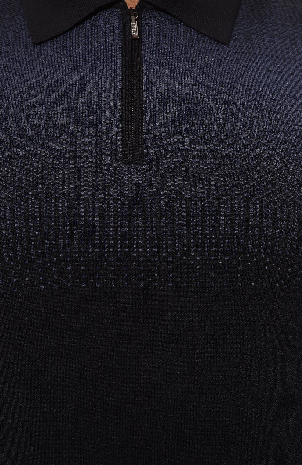 Поло из кашемира и шелка ZILLI темно-синего цвета по цене 144500 руб., арт. KZP001M0230VSHA00/62, фото 5 Поло из кашемира и шелка ZILLI, арт. KZP001M0230VSHA00/62, фото 5