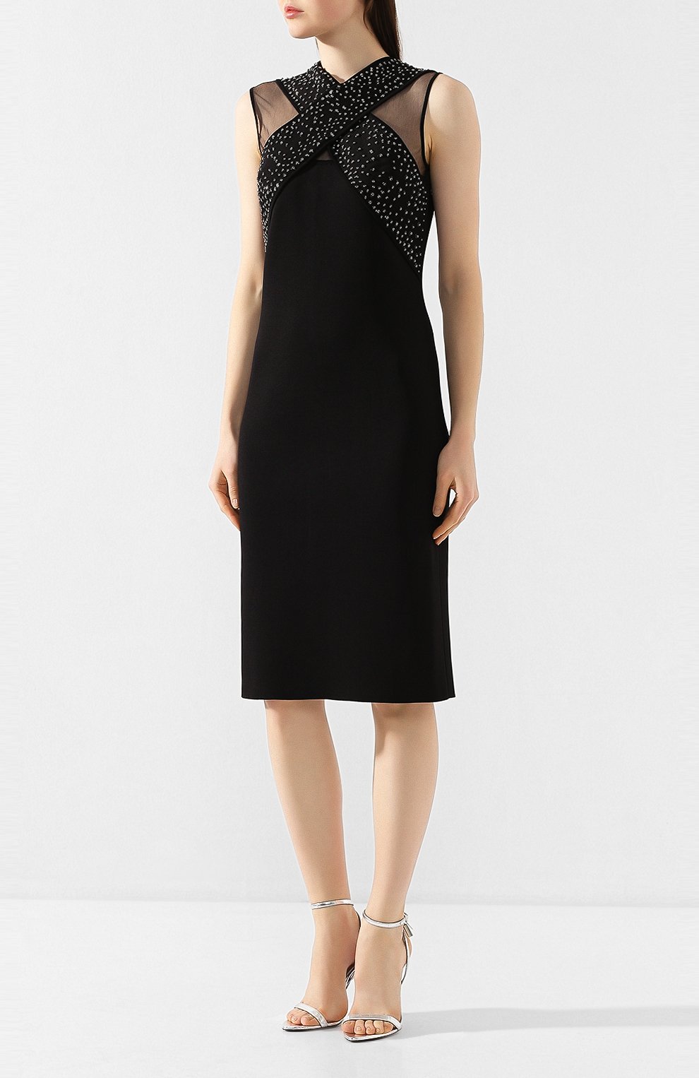 Платье из вискозы GIVENCHY черного цвета по цене 242000 руб., арт. BW20UF4Z6V, фото 3 Платье из вискозы GIVENCHY, арт. BW20UF4Z6V, фото 3
