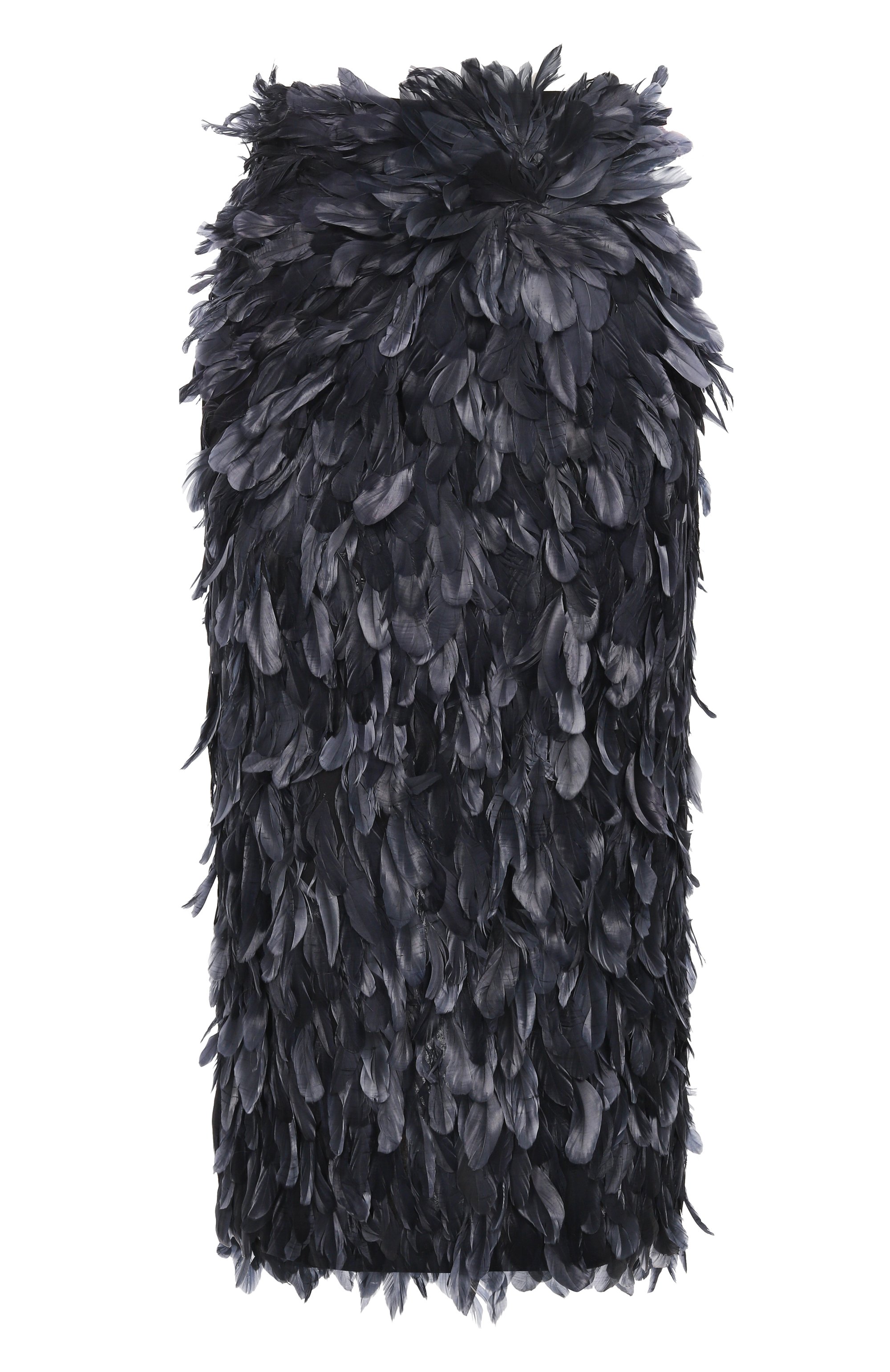 Юбка с отделкой перьями THE ATTICO, арт. 260WCS00308/EMB022RA, фото 1