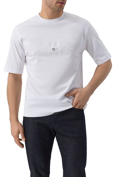 Хлопковая футболка STEFANO RICCI, арт. MNH5103980/LUXT, фото 3