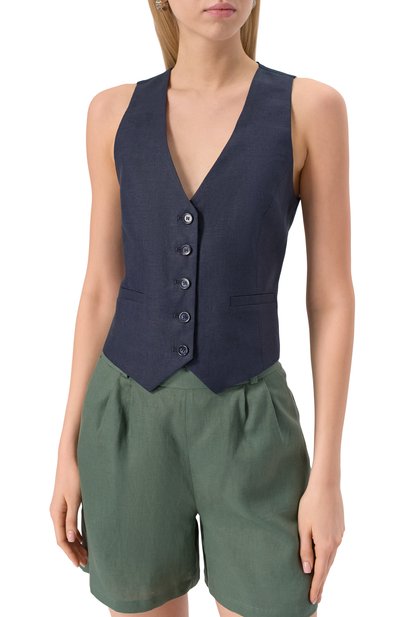 Льняной жилет FORTE DEI MARMI COUTURE, арт. 24SF1431, фо�то 3