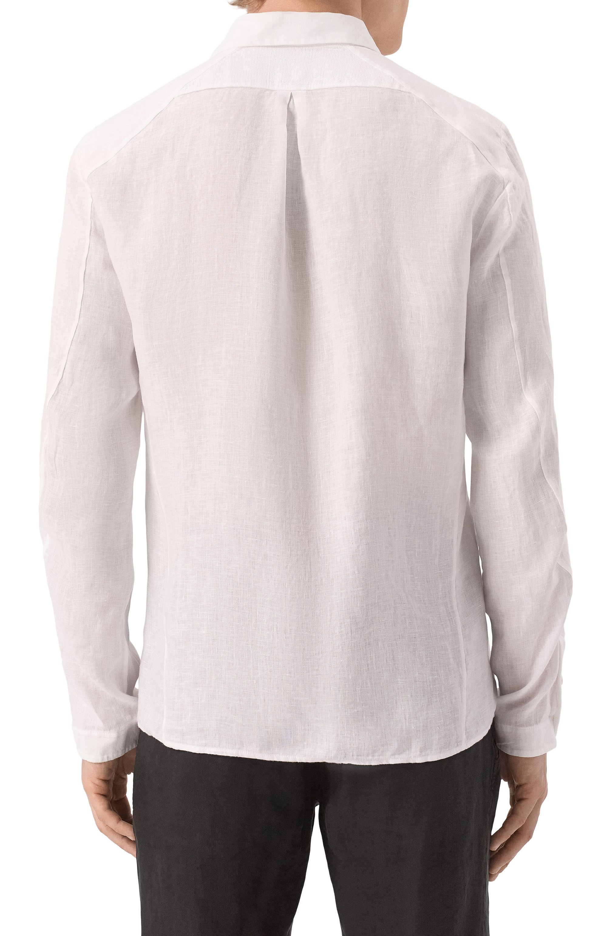 Льняная рубашка TRANSIT белого цвета по цене 31700 руб., арт. CFUTRZV310, фото 4 Льняная рубашка TRANSIT, арт. CFUTRZV310, фото 4